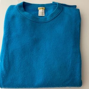 J crew cashmere long sleeve sweater. Blue sz small